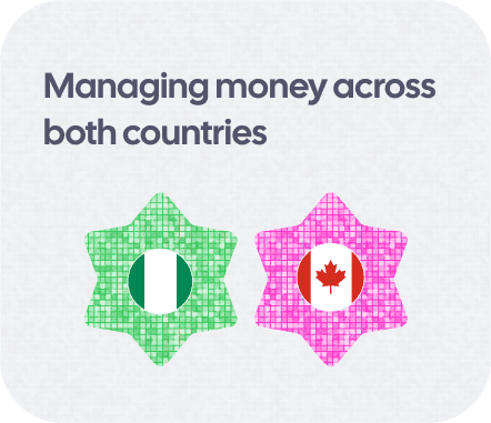 Managing money across both countries
